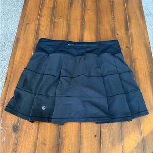lululemon athletica Black Tiered Skater Skirt